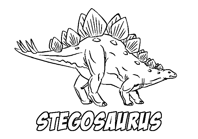Stegosaurus coloring pages | Dinosaurs Pictures and Facts