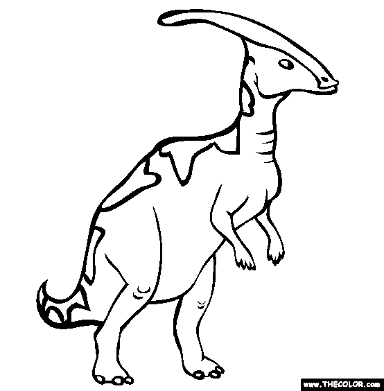 Parasaurolophus coloring pages printable