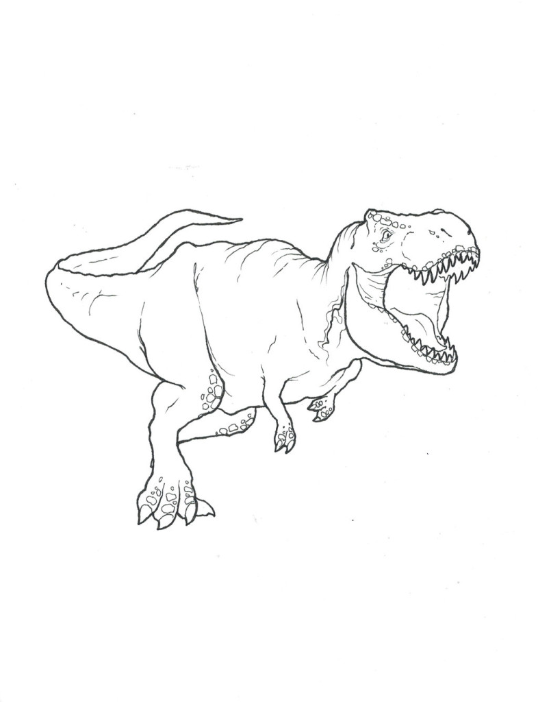 t rex coloring pages free