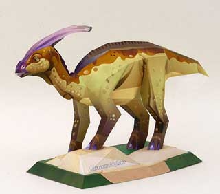 Dinosaur Papercraft - Parasaurolophus