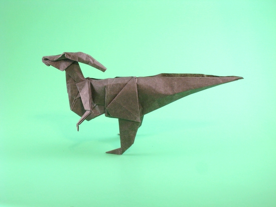 Origami Dinosaur Parasaurolophus