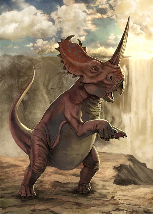 Centrosaurus on Cretaceous Period