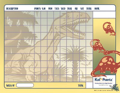 Dinosaur Reward Charts To Print