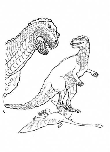 Ceratosaurus Dinosaur coloring page