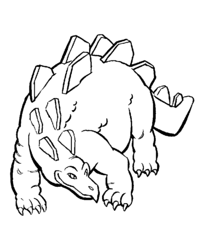  baby stegosaurus coloring page