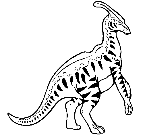 Parasaurolophus coloring pages free