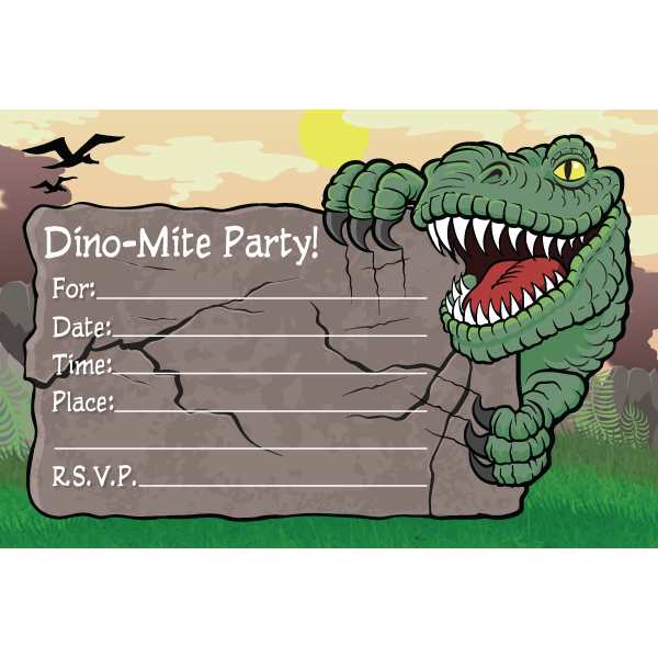 dinosaur birthday invitations personalized