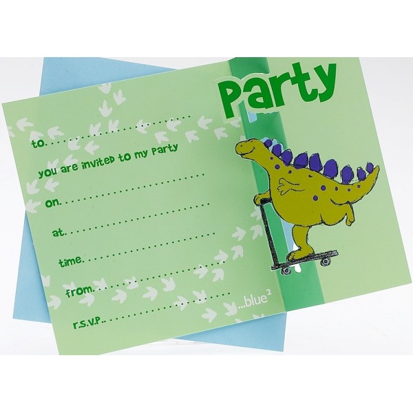 dinosaur birthday invitations for kids