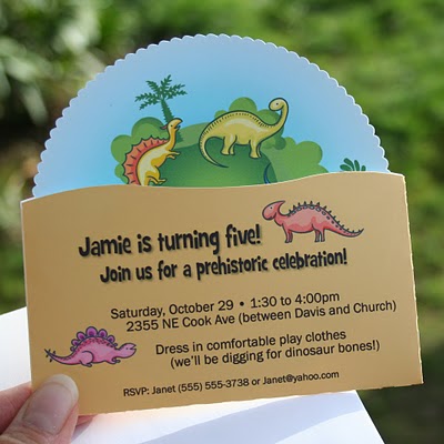 Dinosaur Invitations - Dinosaurs Birthday Party