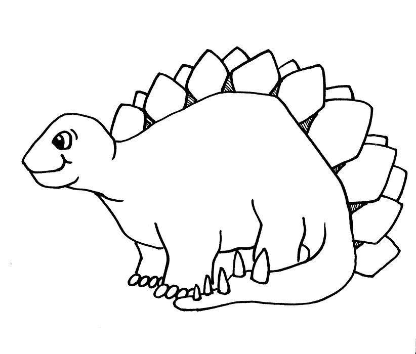Stegosaurus dinosaurs coloring pages