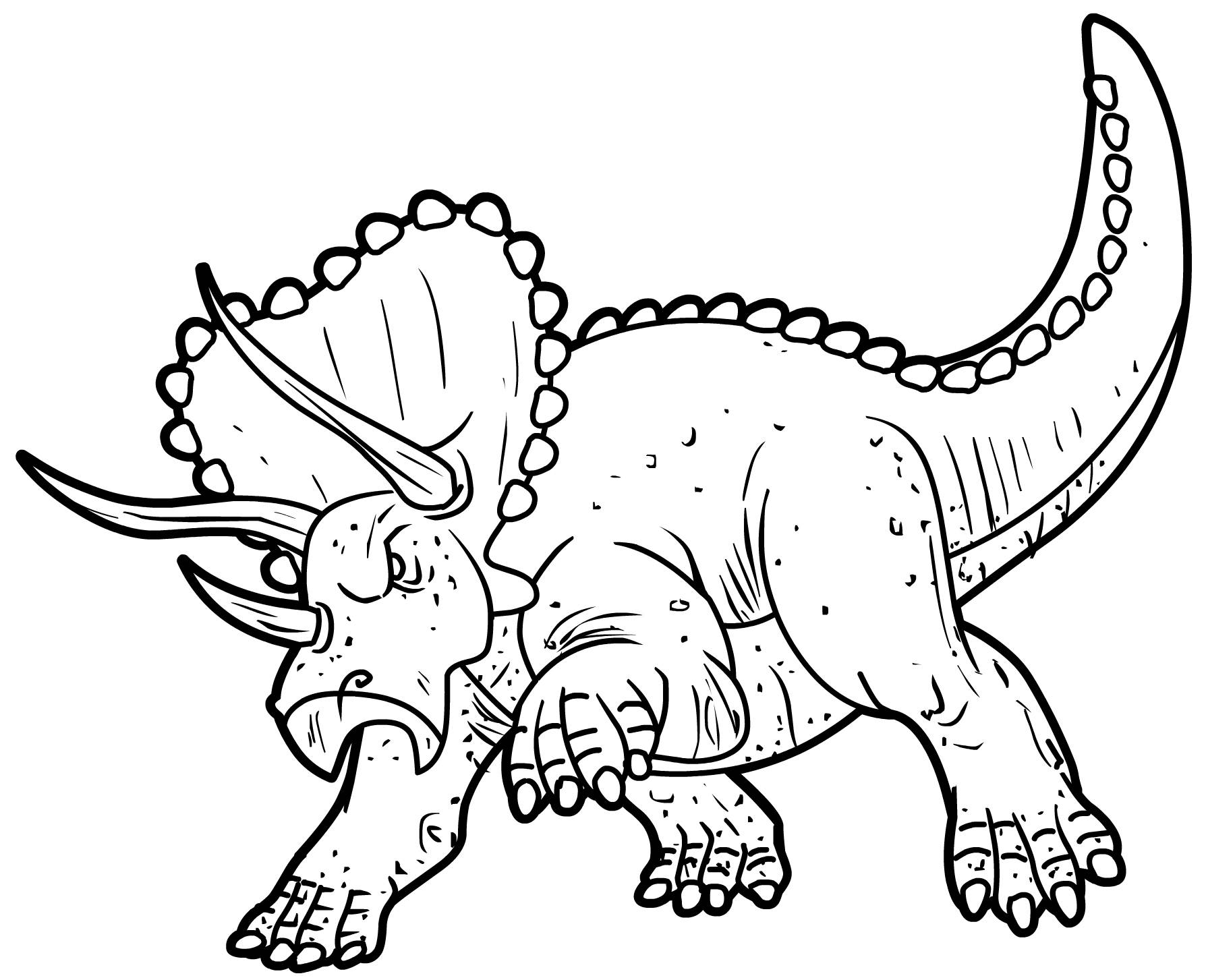 triceratops coloring pages to print