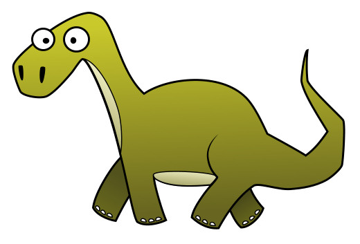 Cartoon Dinosaur Pictures - Brachiosaurs Green