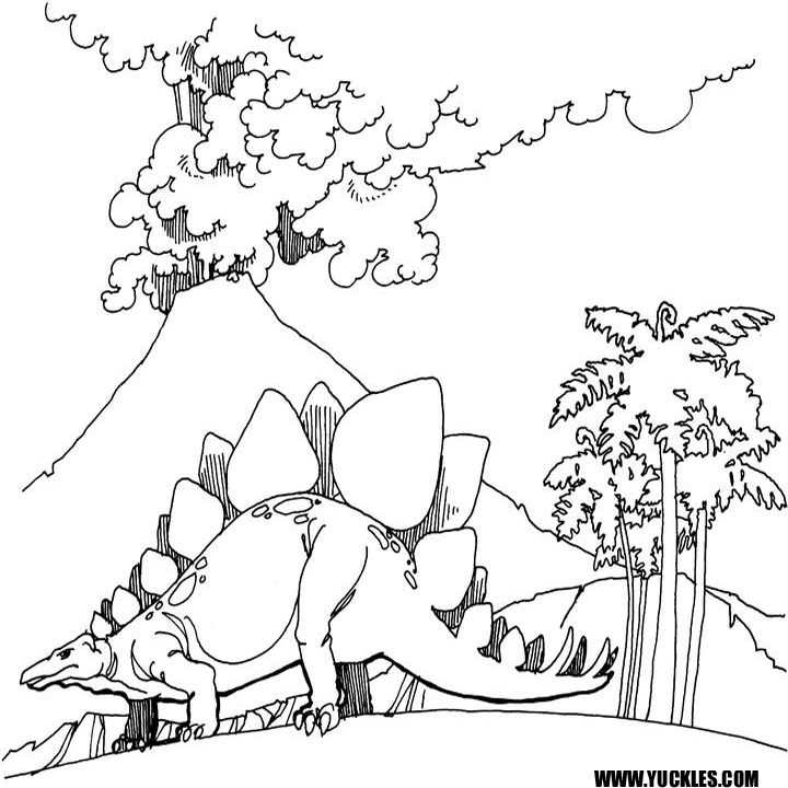 stegosaurus coloring pages for kids