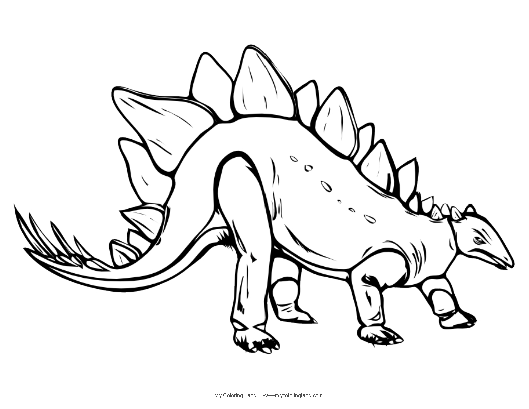stegosaurus coloring pages online