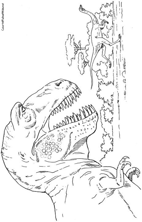 t-rex colouring pages to print