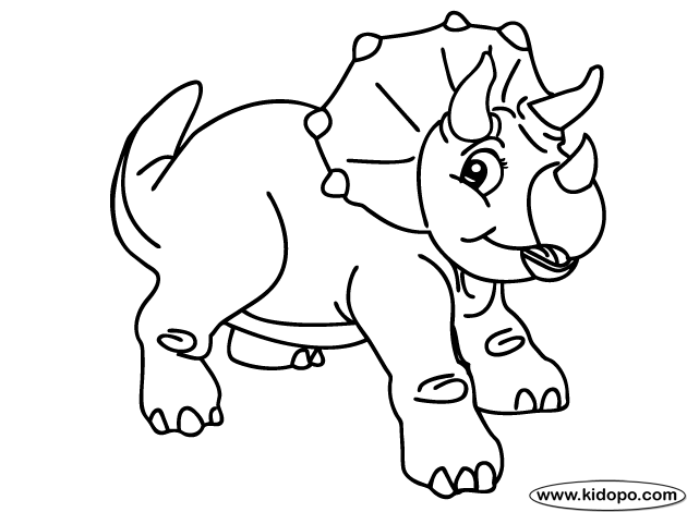 baby triceratops coloring pages