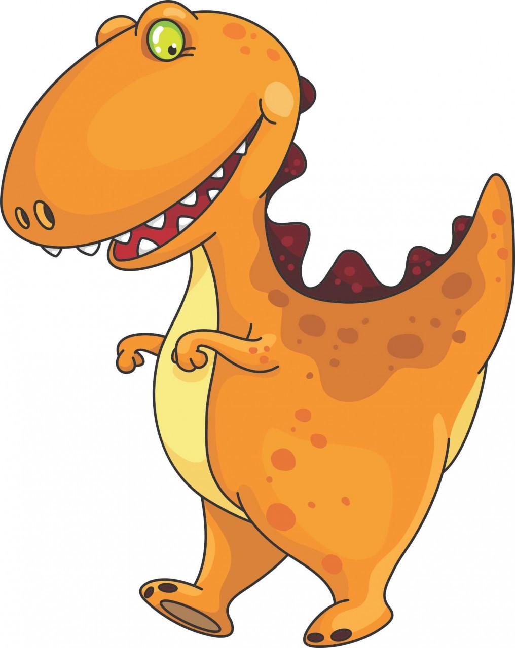 Cute T-rex picture for kids