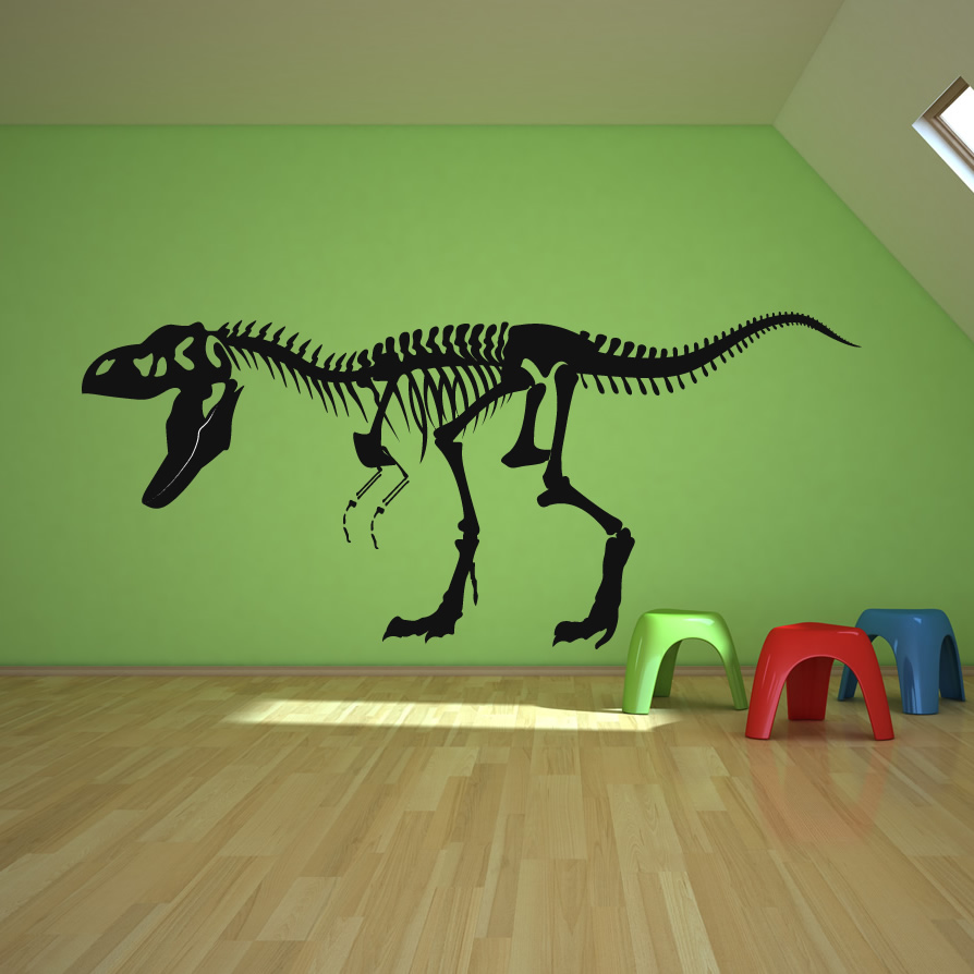 Skeleton T Rex Dinosaurs Wall Decals