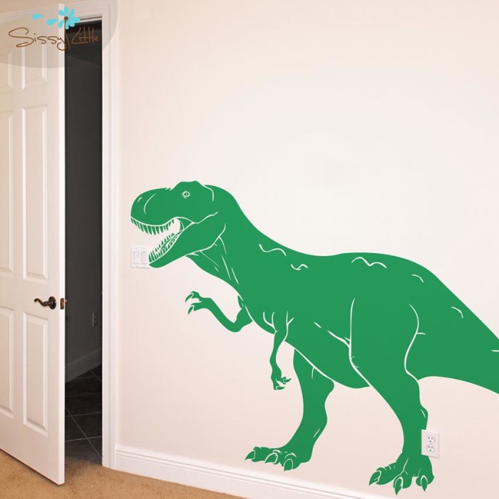 T-Rex dinosaur wall stickers bedroom