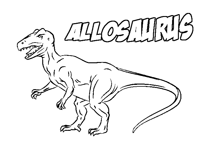 Allosaurus Coloring Pages Online