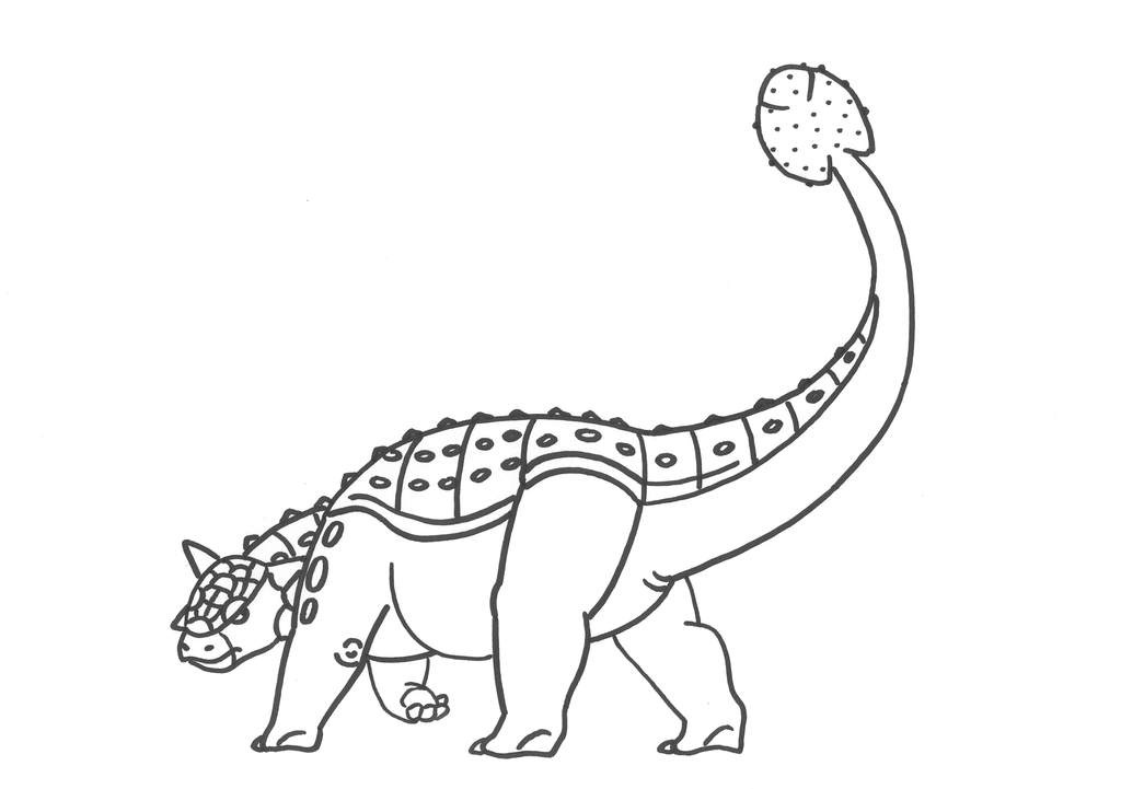 ankylosaurus pictures for coloring