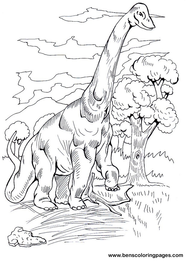 free brachiosaurus coloring pages
