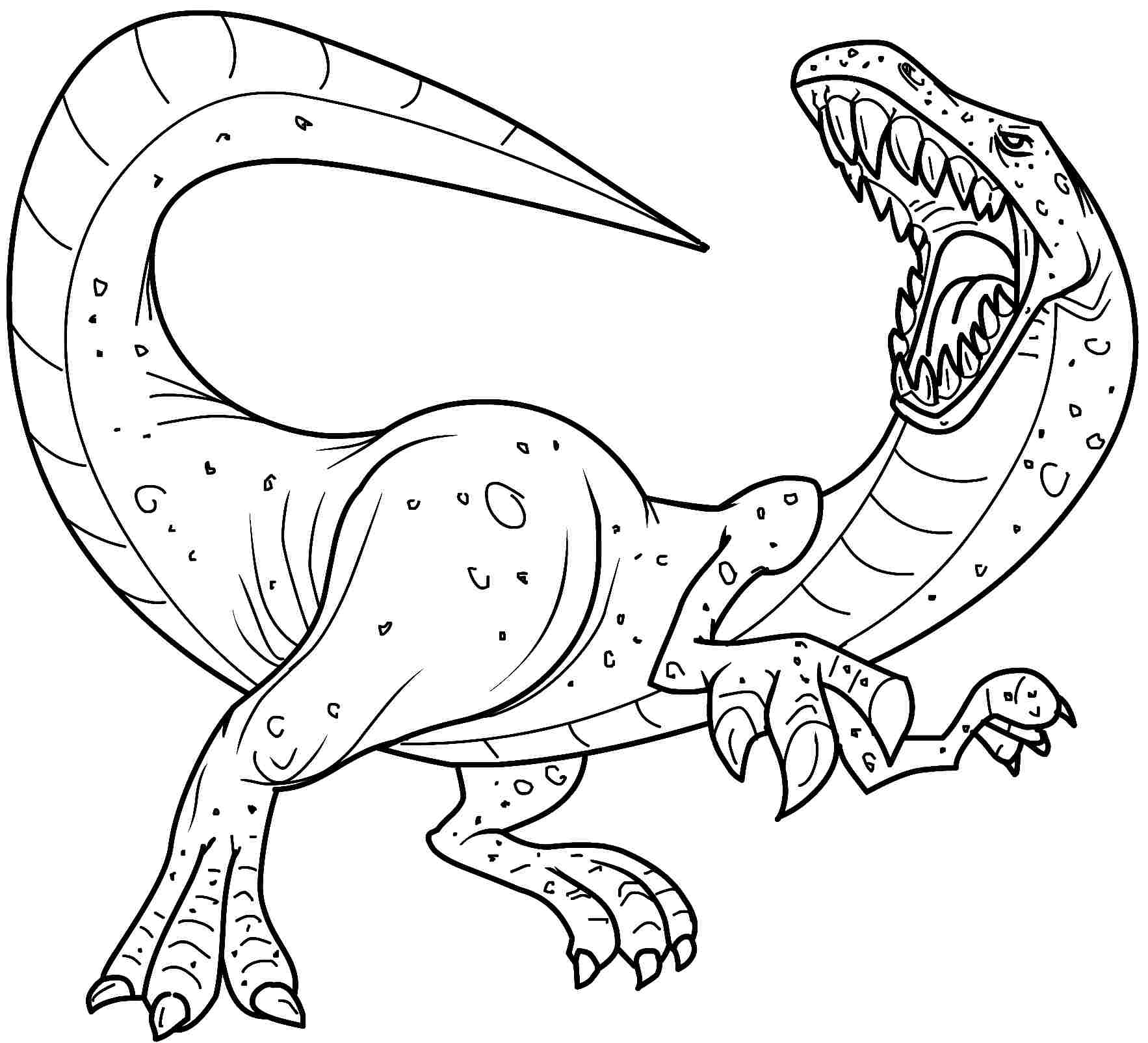 Dinosaur Allosaurus Coloring Pages Free