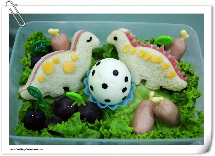 Dinosaur and Egg Bento