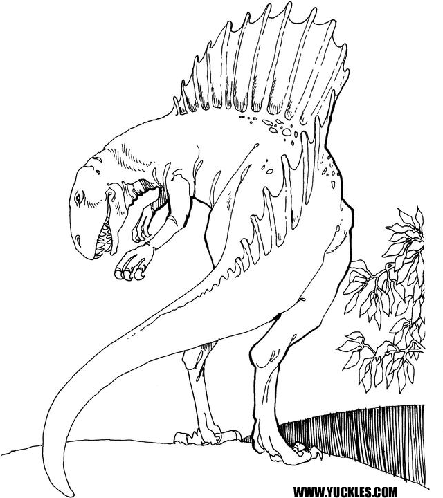 spinosaurus coloring pages to print