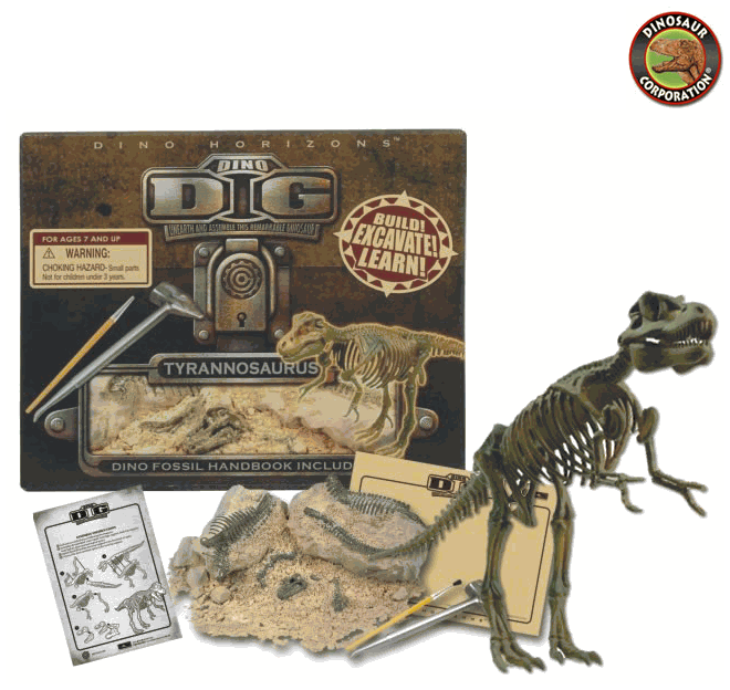 dinosaur fossil excavation kit