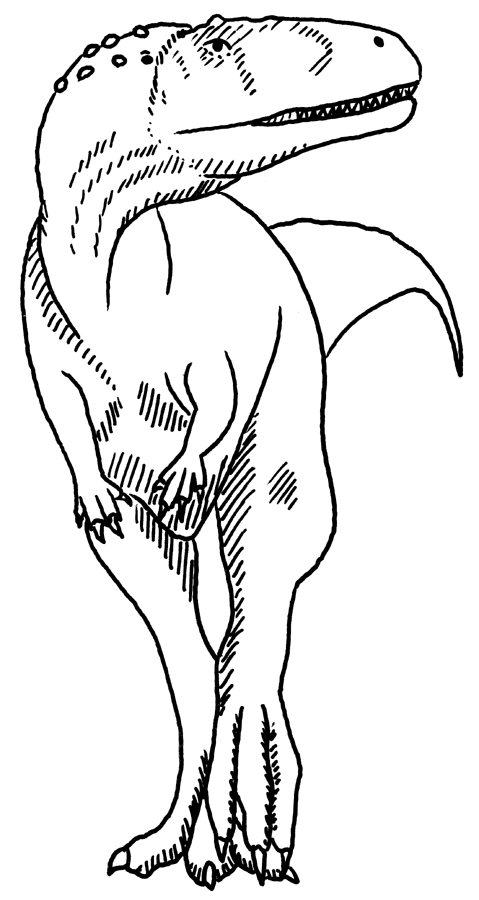 Abelisaurus Coloring Page