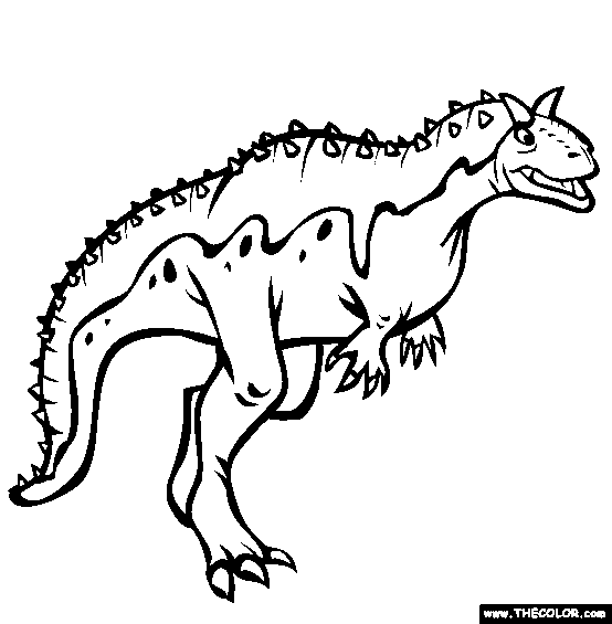 Free Carnotaurus Coloring Page