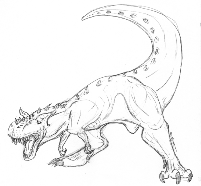 Printable Carnotaurus Coloring Pages