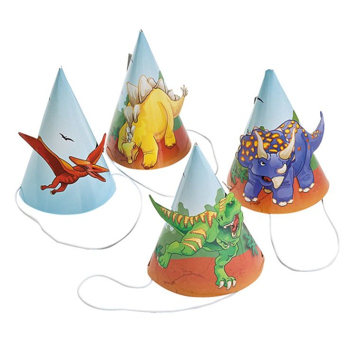 dinosaur party hats template