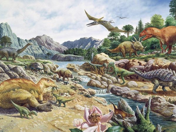 dinosaurs in the cretaceous period pictures
