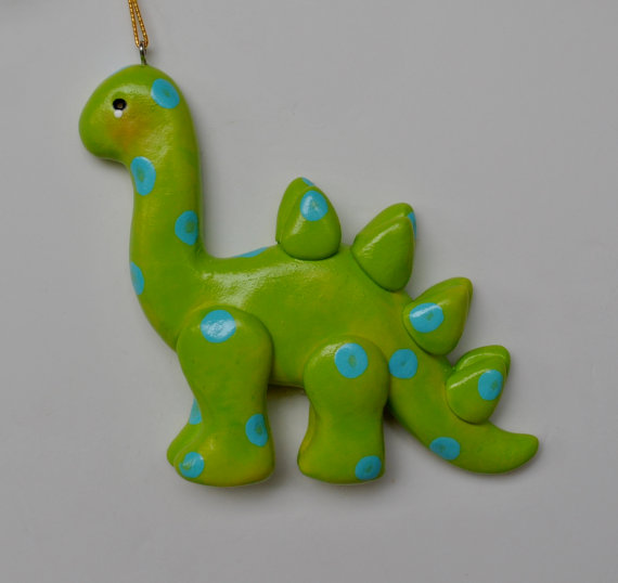 homemade dinosaur christmas ornaments