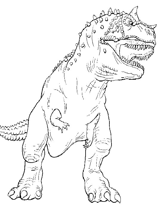 Carnotarusu Realistic Dinosaur Coloring