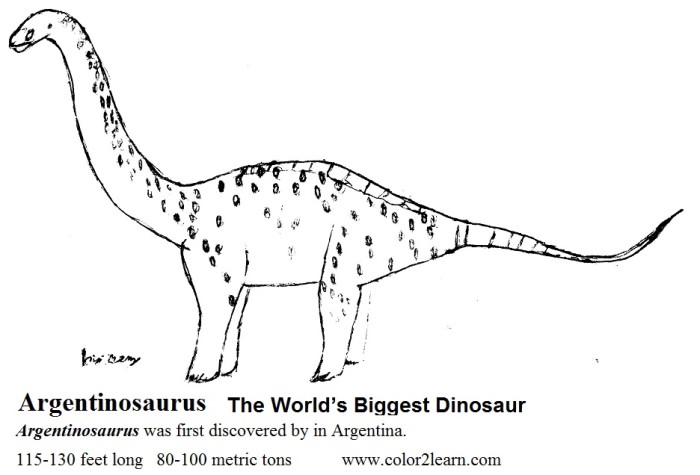 Argentinosaurus Coloring Pages