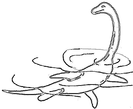 Plesiosaurus Coloring Page Useful as colouring pages
