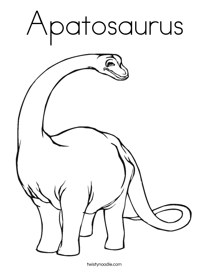 Printable Apatosaurus Coloring sheets