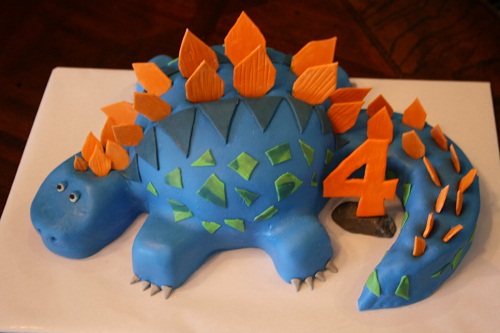 how to make a dinosaur cake topper