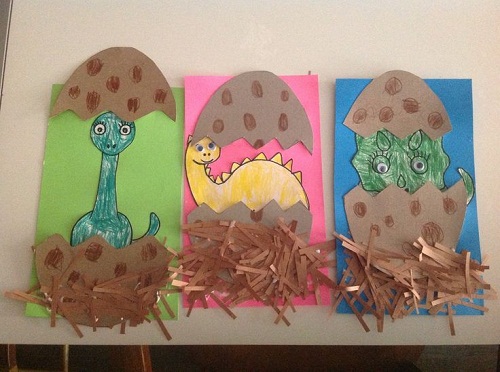 preschool crafts dinosaurs eggs
