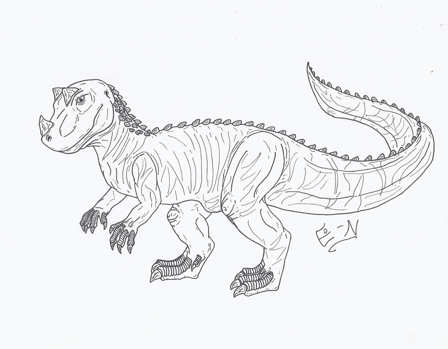 Ceratosaurus coloring page for kids